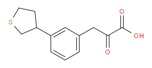 2-oxo-3-(3-(tetrahydrothiophen-3-yl)phenyl)propanoic acid