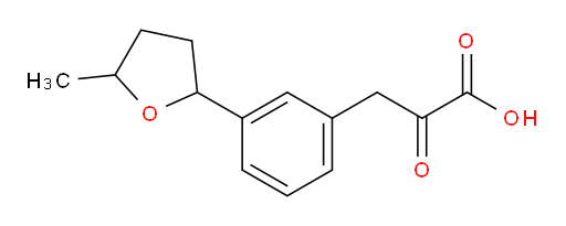 3-(3-(5-methyltetrahydrofuran-2-yl)phenyl)-2-oxopropanoic acid