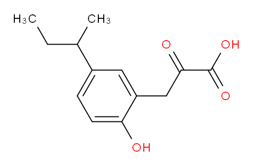 3-(5-(sec-butyl)-2-hydroxyphenyl)-2-oxopropanoic acid