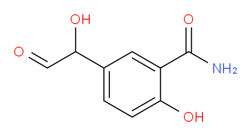 2-hydroxy-5-(1-hydroxy-2-oxoethyl)benzamide