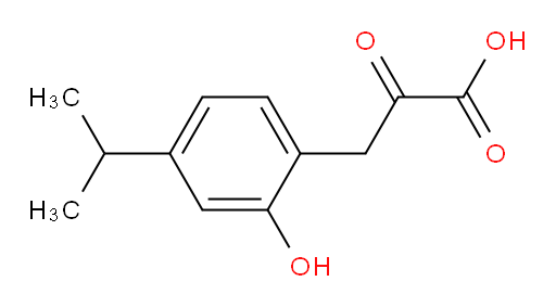 3-(2-hydroxy-4-isopropylphenyl)-2-oxopropanoic acid