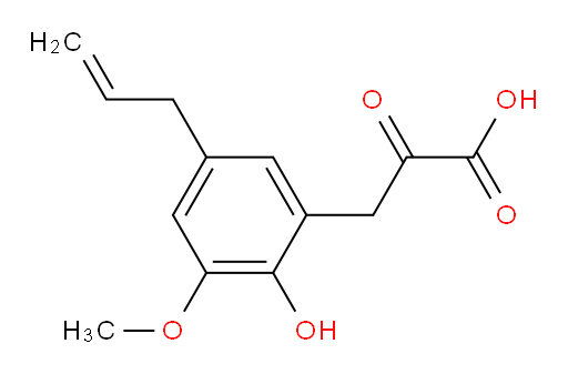 3-(5-allyl-2-hydroxy-3-methoxyphenyl)-2-oxopropanoic acid