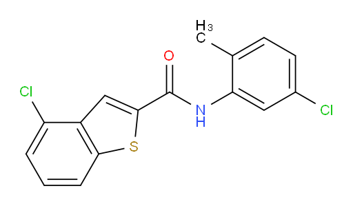 4-chloro-N-(5-chloro-2-methylphenyl)benzo[b]thiophene-2-carboxamide