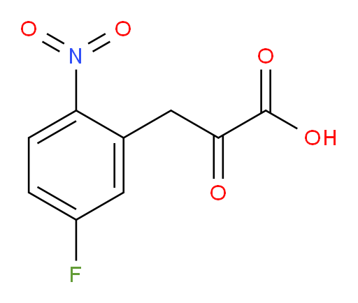 3-(5-fluoro-2-nitrophenyl)-2-oxopropanoic acid