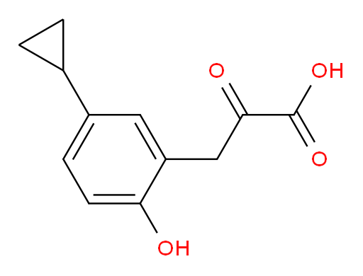 3-(5-cyclopropyl-2-hydroxyphenyl)-2-oxopropanoic acid