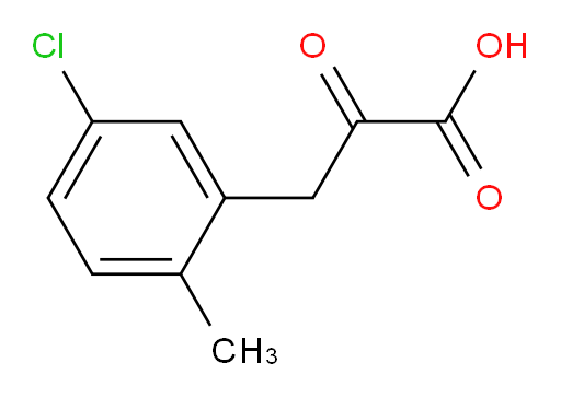 3-(5-chloro-2-methylphenyl)-2-oxopropanoic acid