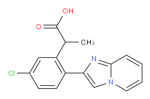 2-(5-chloro-2-(imidazo[1,2-a]pyridin-2-yl)phenyl)propanoic acid