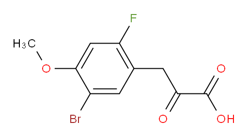 3-(5-bromo-2-fluoro-4-methoxyphenyl)-2-oxopropanoic acid