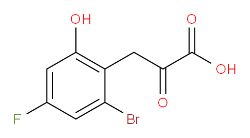 3-(2-bromo-4-fluoro-6-hydroxyphenyl)-2-oxopropanoic acid