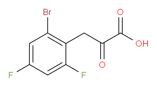 3-(2-bromo-4,6-difluorophenyl)-2-oxopropanoic acid