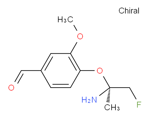 (S)-4-((2-amino-1-fluoropropan-2-yl)oxy)-3-methoxybenzaldehyde