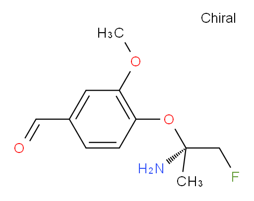 (R)-4-((2-amino-1-fluoropropan-2-yl)oxy)-3-methoxybenzaldehyde