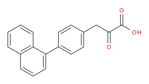 3-(4-(naphthalen-1-yl)phenyl)-2-oxopropanoic acid
