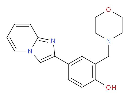 4-(imidazo[1,2-a]pyridin-2-yl)-2-(morpholinomethyl)phenol