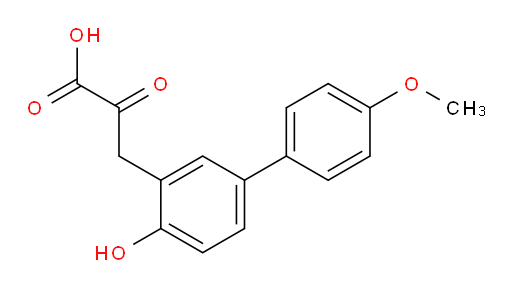 3-(4-hydroxy-4'-methoxy-[1,1'-biphenyl]-3-yl)-2-oxopropanoic acid