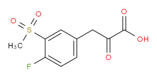 3-(4-fluoro-3-(methylsulfonyl)phenyl)-2-oxopropanoic acid