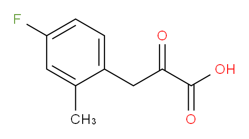 3-(4-fluoro-2-methylphenyl)-2-oxopropanoic acid