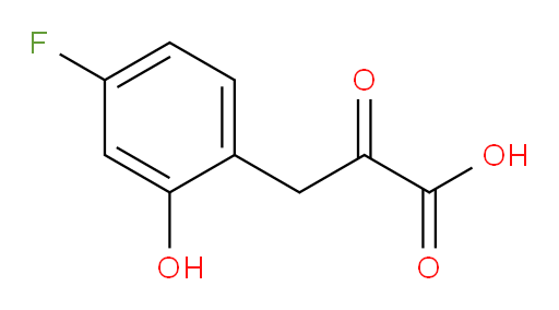 3-(4-fluoro-2-hydroxyphenyl)-2-oxopropanoic acid