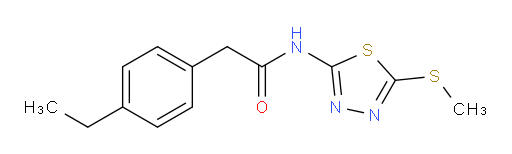 2-(4-ethylphenyl)-N-(5-(methylthio)-1,3,4-thiadiazol-2-yl)acetamide