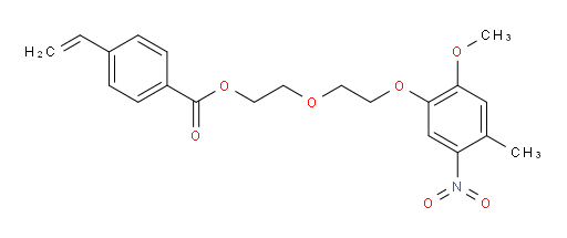2-(2-(2-methoxy-4-methyl-5-nitrophenoxy)ethoxy)ethyl 4-vinylbenzoate
