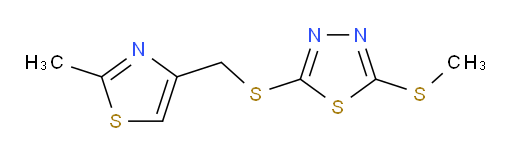 2-(((2-methylthiazol-4-yl)methyl)thio)-5-(methylthio)-1,3,4-thiadiazole