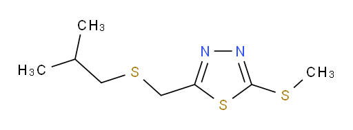 2-((isobutylthio)methyl)-5-(methylthio)-1,3,4-thiadiazole