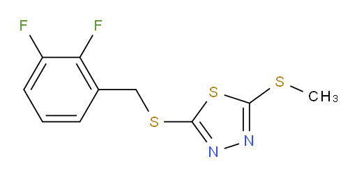 2-((2,3-difluorobenzyl)thio)-5-(methylthio)-1,3,4-thiadiazole