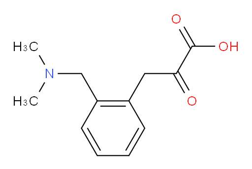 3-(2-((dimethylamino)methyl)phenyl)-2-oxopropanoic acid