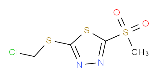 2-((chloromethyl)thio)-5-(methylsulfonyl)-1,3,4-thiadiazole