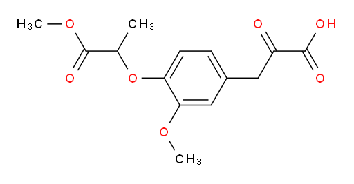 3-(3-methoxy-4-((1-methoxy-1-oxopropan-2-yl)oxy)phenyl)-2-oxopropanoic acid