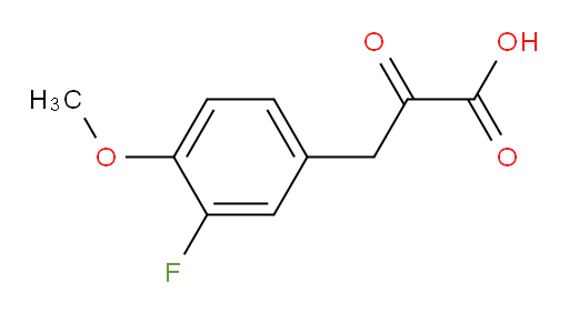 3-(3-fluoro-4-methoxyphenyl)-2-oxopropanoic acid