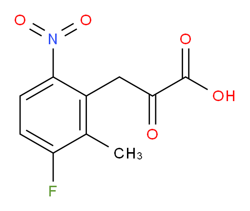 3-(3-fluoro-2-methyl-6-nitrophenyl)-2-oxopropanoic acid