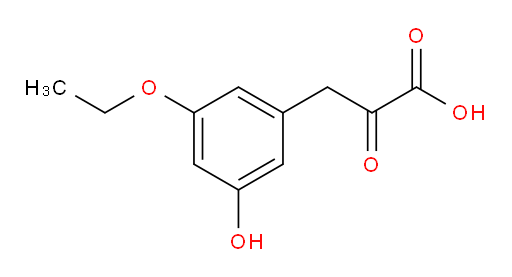 3-(3-ethoxy-5-hydroxyphenyl)-2-oxopropanoic acid