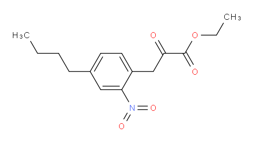 ethyl 3-(4-butyl-2-nitrophenyl)-2-oxopropanoate