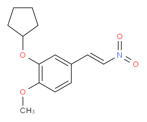(E)-2-(cyclopentyloxy)-1-methoxy-4-(2-nitrovinyl)benzene