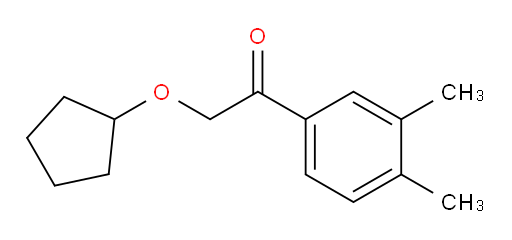 2-(cyclopentyloxy)-1-(3,4-dimethylphenyl)ethanone