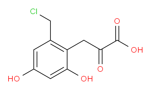 3-(2-(chloromethyl)-4,6-dihydroxyphenyl)-2-oxopropanoic acid