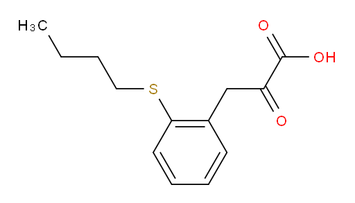 3-(2-(butylthio)phenyl)-2-oxopropanoic acid