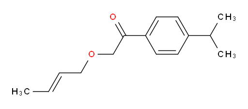 (E)-2-(but-2-en-1-yloxy)-1-(4-isopropylphenyl)ethanone
