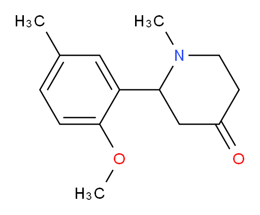 2-(2-methoxy-5-methylphenyl)-1-methylpiperidin-4-one