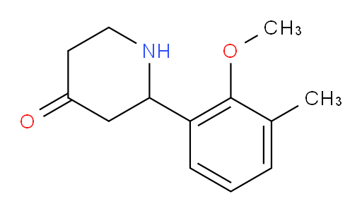 2-(2-methoxy-3-methylphenyl)piperidin-4-one