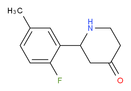 2-(2-fluoro-5-methylphenyl)piperidin-4-one