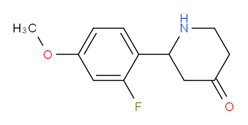 2-(2-fluoro-4-methoxyphenyl)piperidin-4-one