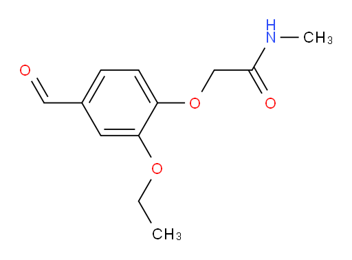2-(2-ethoxy-4-formylphenoxy)-N-methylacetamide