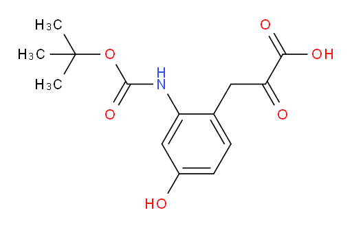 3-(2-((tert-butoxycarbonyl)amino)-4-hydroxyphenyl)-2-oxopropanoic acid