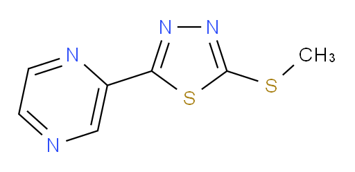 2-(methylthio)-5-(pyrazin-2-yl)-1,3,4-thiadiazole