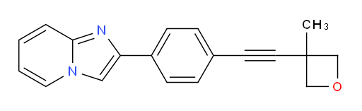 2-(4-((3-methyloxetan-3-yl)ethynyl)phenyl)imidazo[1,2-a]pyridine