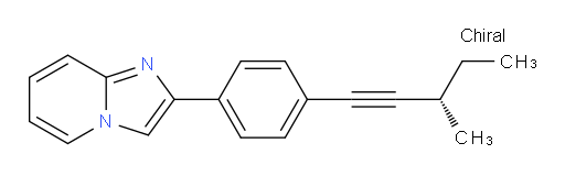(S)-2-(4-(3-methylpent-1-yn-1-yl)phenyl)imidazo[1,2-a]pyridine