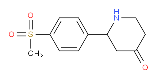 2-(4-(methylsulfonyl)phenyl)piperidin-4-one
