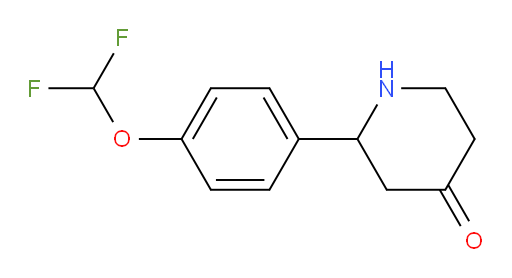 2-(4-(difluoromethoxy)phenyl)piperidin-4-one